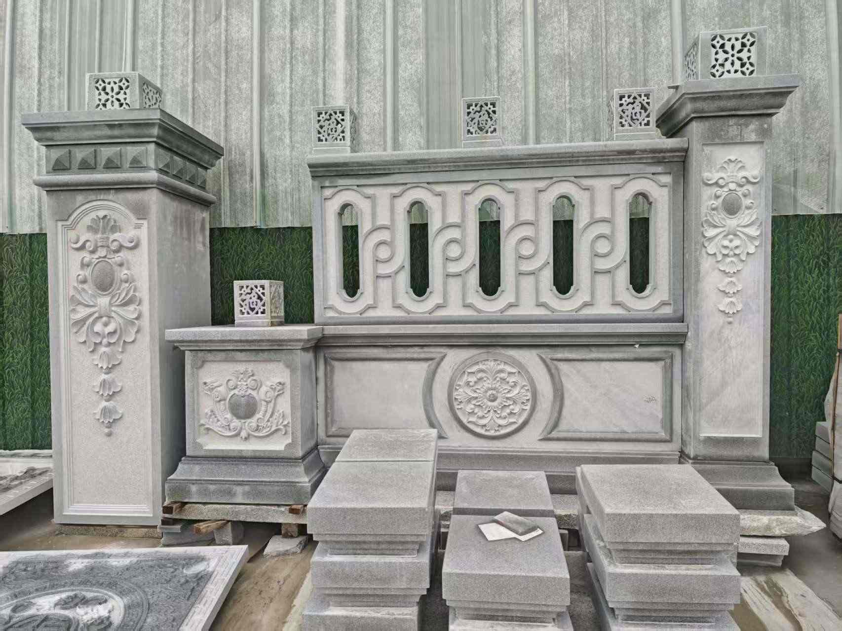 齐齐哈尔芝麻灰异形别墅门头